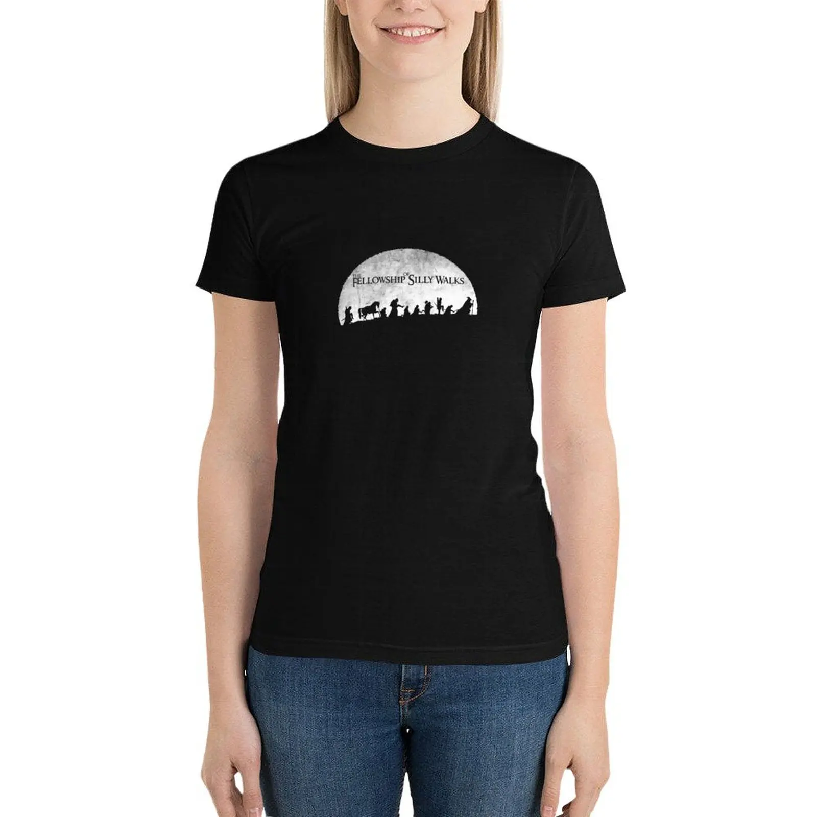 

The Fellowship of Silly Walks Essential TShirt2066 T-Shirt plain female clothes for Women