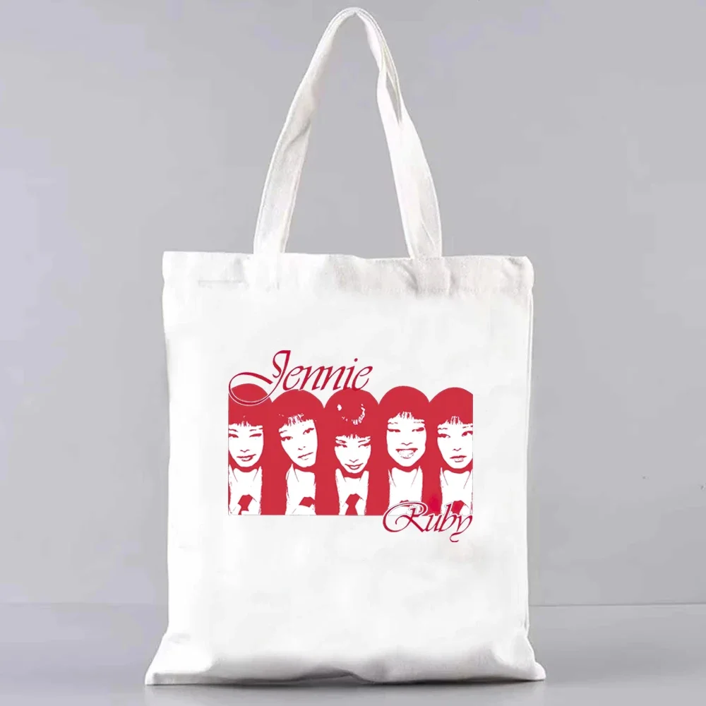 Jennie Ruby The 1st Studio Album Tote bag The Ruby Experience by JENNIE Women's Large Capacity Casual and versatile Tote bag