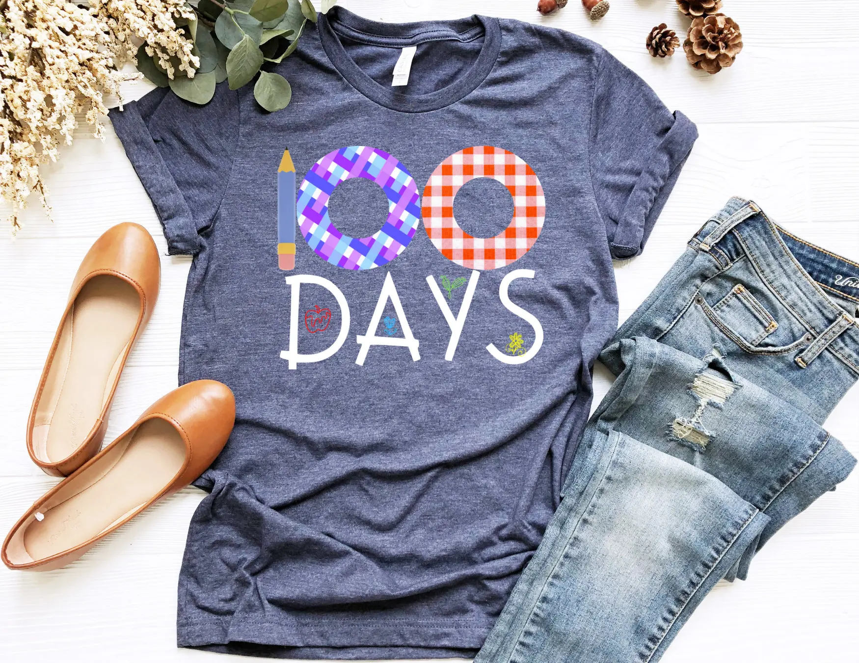 100 Days Of School Teacher T Shirt Kindergarten Back To Appreciation