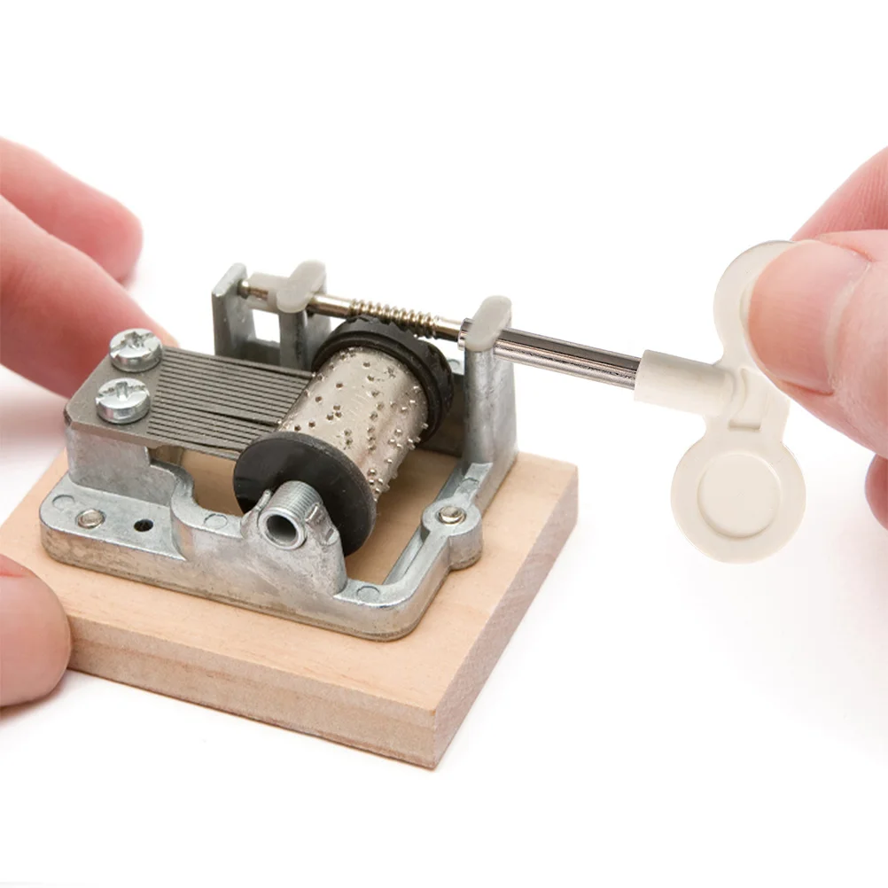 

4Pcs Music Box Winding Key Butterfly DIY Mechanism for Wind Up Mechanical Clockwork Music Box Replacement Accessories