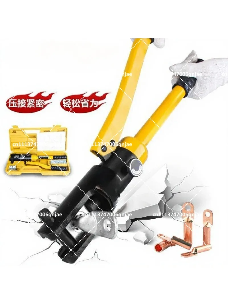 Hydraulic Crimping Pliers 4-70mm² 8 Ton Pressure Cable Terminal Crimping Tool for DIY Home Electrical Wire Connectors