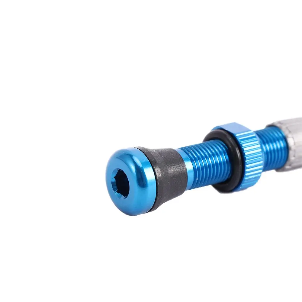 MTB Mountain Bike Rim Wheel Sealant Aluminium Alloy 40mm Tubeless Tire Valves Bike Valves Schrader Valve Vacuum Nozzle