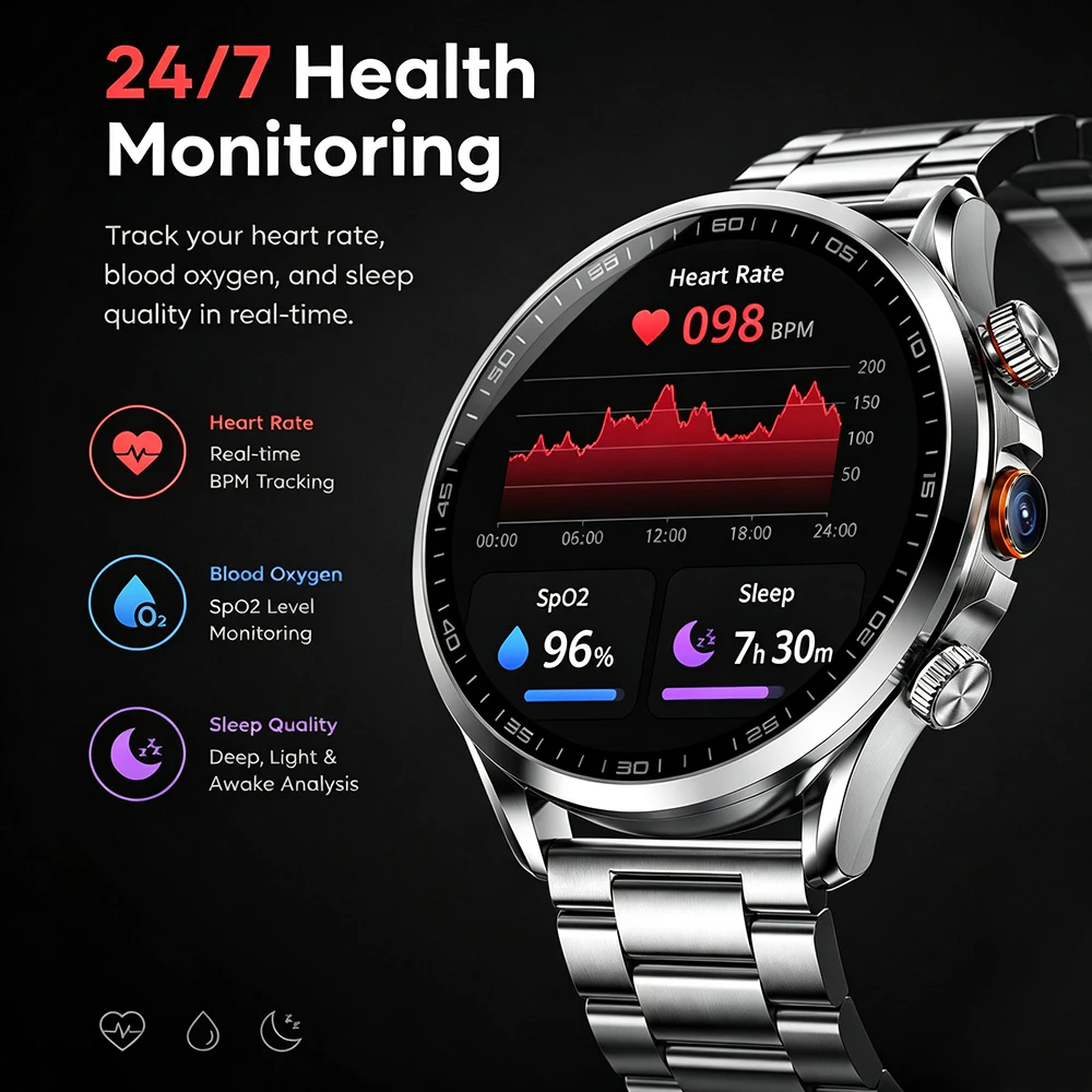 4G Full Netcom Smart Watch 1.95 inch 680*680 AMOLED 1880mah Battery HD Camera Video Call GPS WIFI Google APP Download Smartwatch