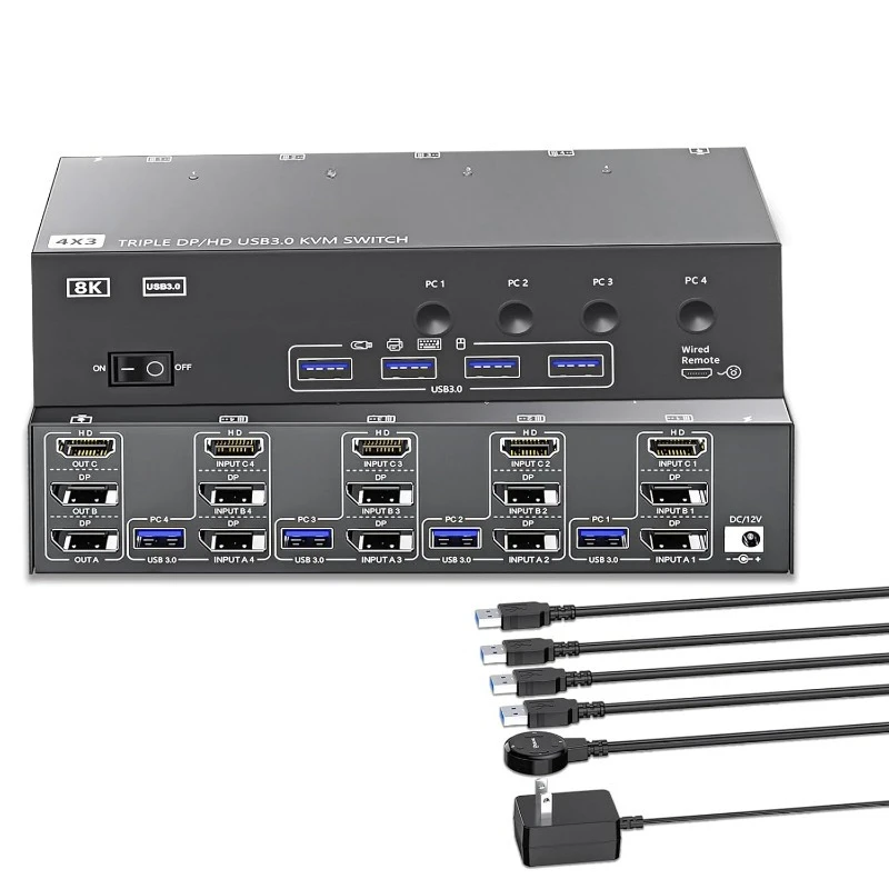 Kvm Switch 3 Monito… - image