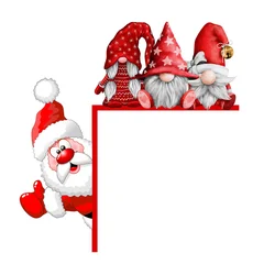 2023 Cartoon Christmas Door Frame Decoration Santa Claus Angel Elk Wooden Xmas Door Corner Ornament Home Merry Christmas Decor