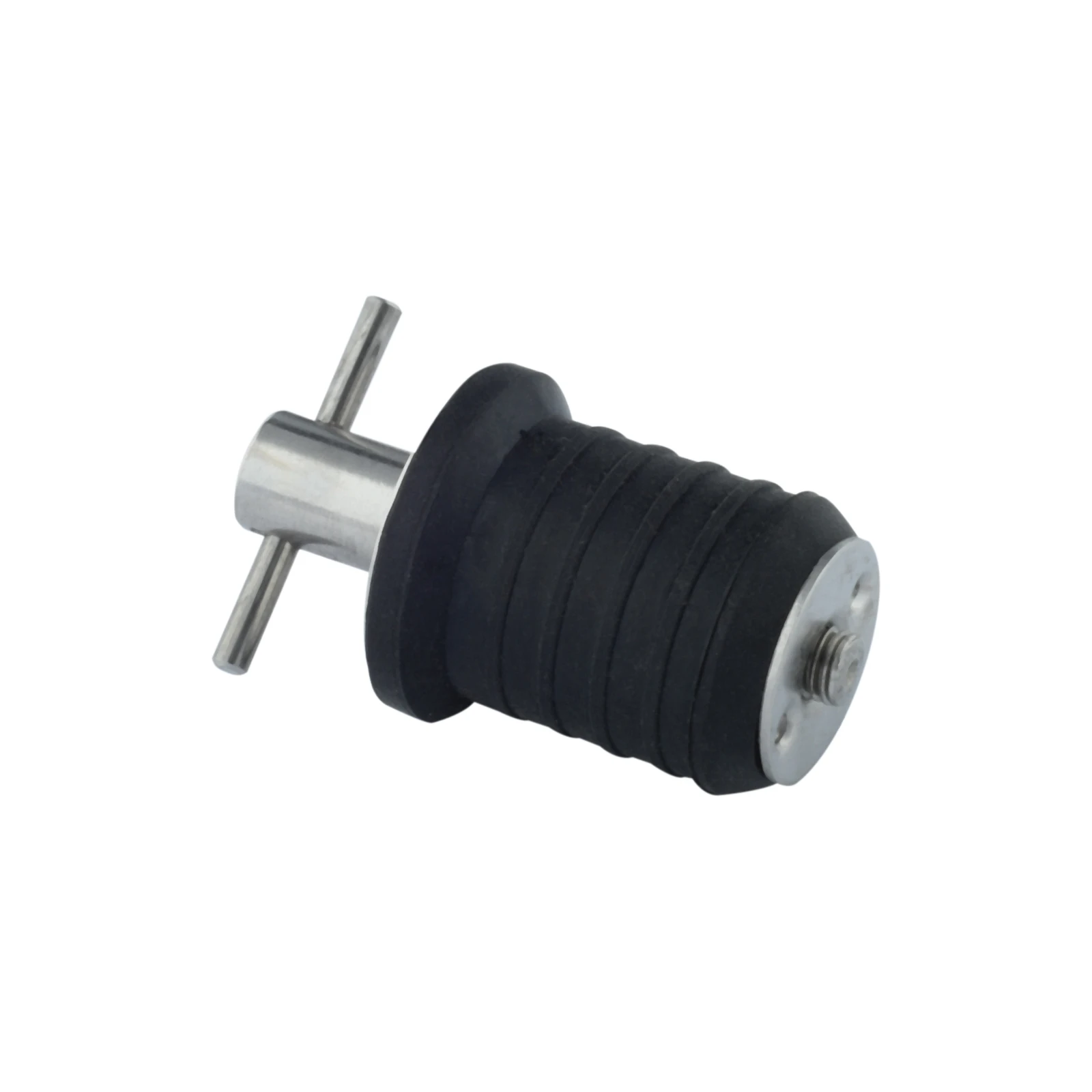 

1pc Stainless Steel 304 Handle Rubber Drain Plug for 25mm/32mm Hole Silver T-Handle Marine Boat Yacht Transom Accessories