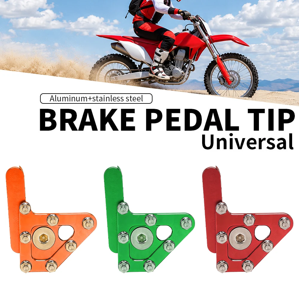 

Universal Foot Brake Pedal Lever Tip For KTM EXC EXCF SX YAMAHA YZF YZ Honda CRF KX250F CNC Motorcycle Parts Aluminum E-bike