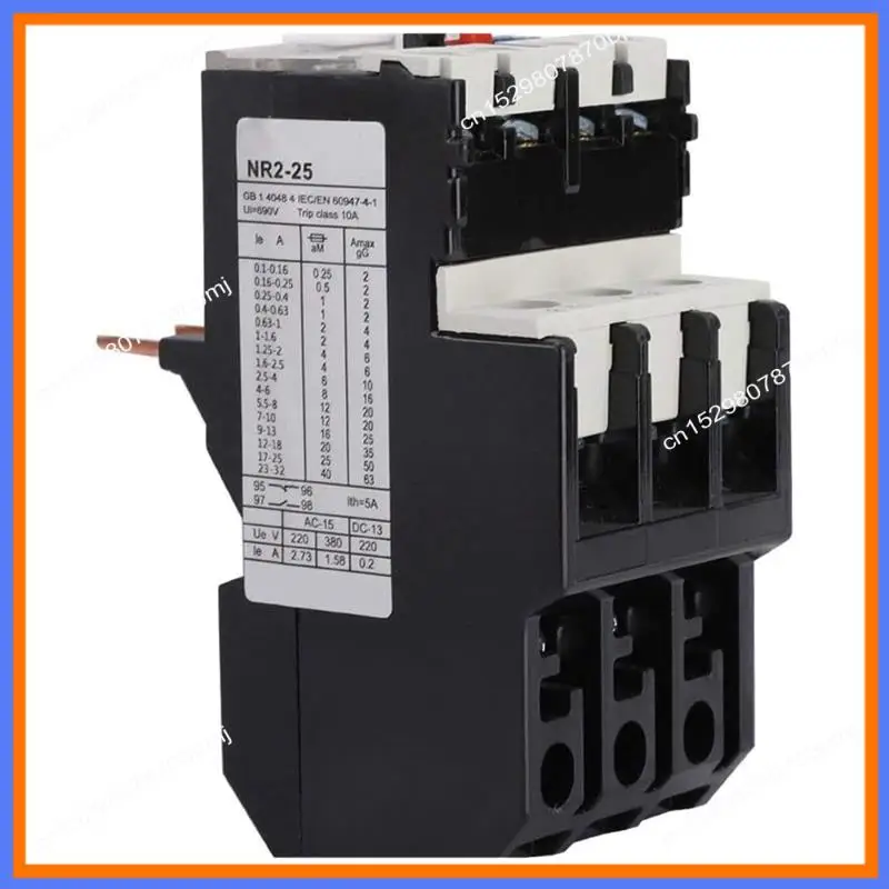 BAAE 25A Thermal Overload Relay Automatic Manual Reset Thermal Overload Relay Action Indication Auxiliary Contact 1NO+1NC