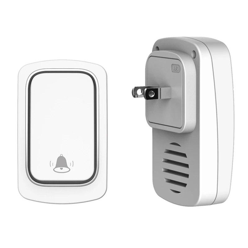 Self Powered Wireless Doorbell No Battery Waterproof Door Bell Chime Ring Elderly Caller Home Security Doorbell