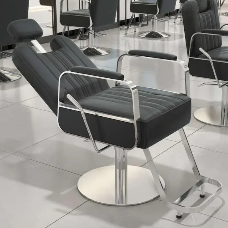 Adjustable Height Chair Professional Barber Hairdressing Salon Beauty Stylist Stool Swivel Hydraulic Reclining Luxury Furniture