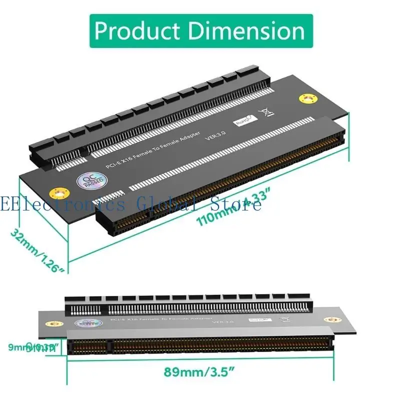462B PCIEXPRESS 16X إلى 16x محول محول الموسع مثالي لحالة الكمبيوتر الشخصي
