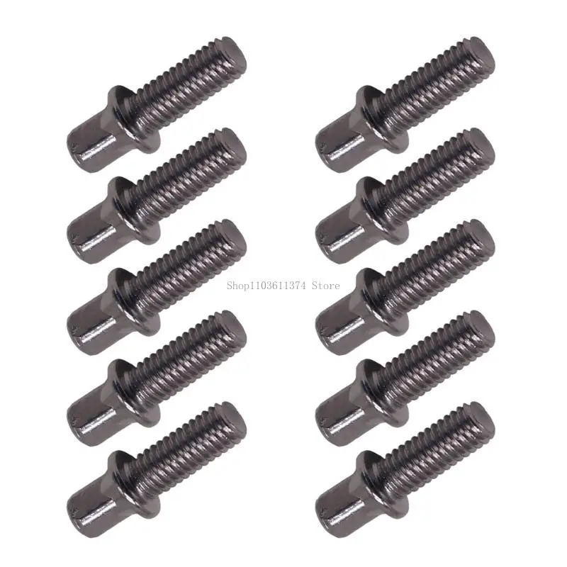 

10Pcs Metal Drum Tension Rods Tight Screw Standard Exterior Square Screws