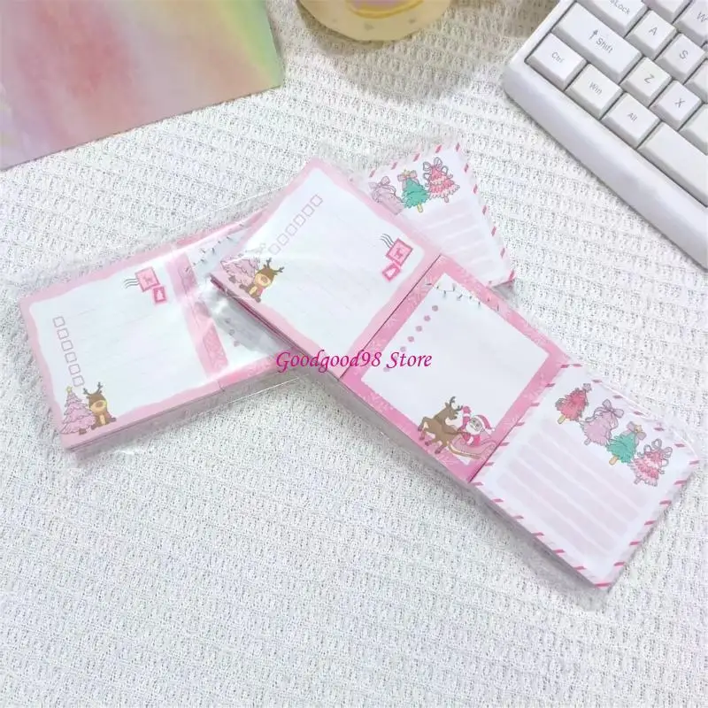 Noel Decorated Gluey Record 9 Count Pack Transportable Note Mattresses Not Drain Paper Office School Materials 