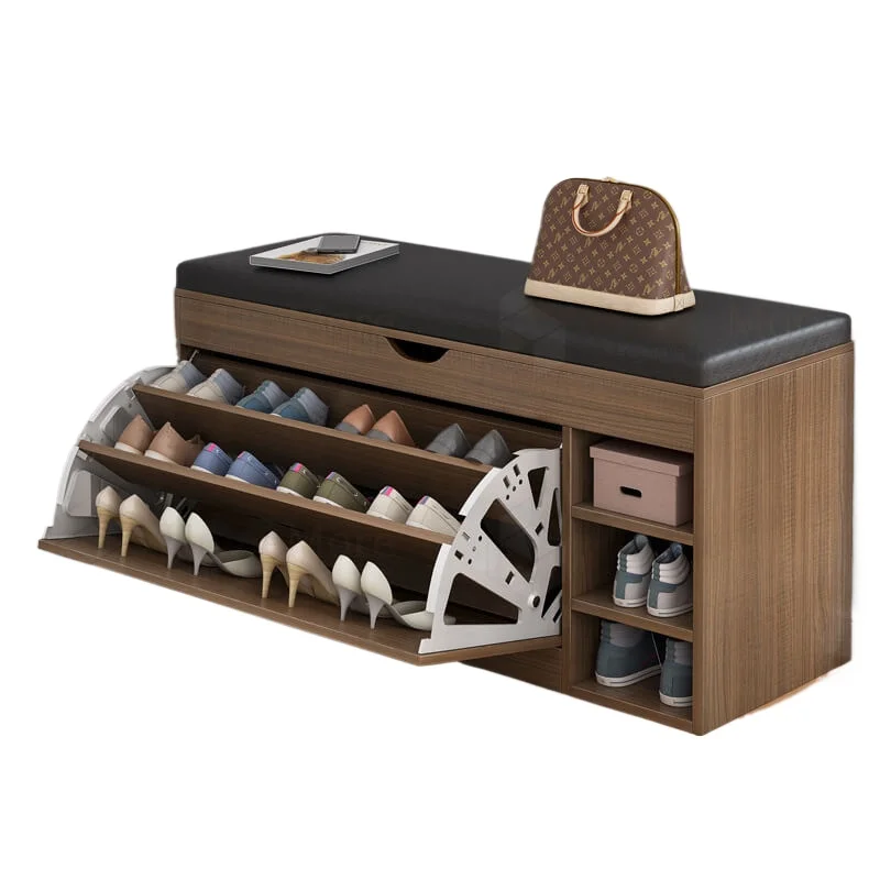 خزانة رف الأحذية Scarpiera ذات التصميم الحديث رف خزانة الأحذية الدائرية