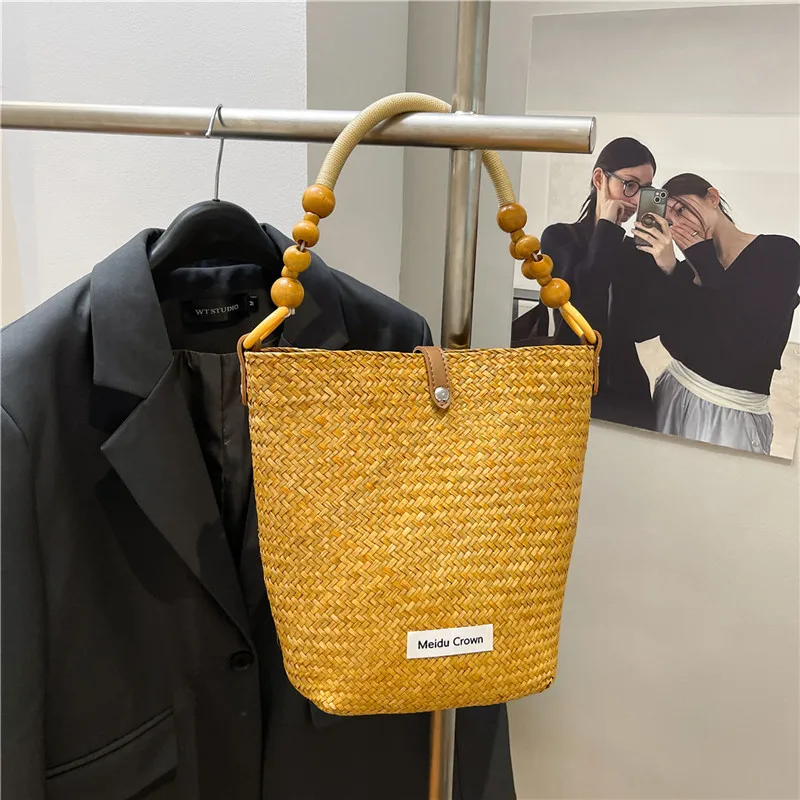 

2025 New Woven Straw Bag Chinese Style Multi Function Tote Fashion Crossbody Shoulder Bag Hot Seller Summer Purse​