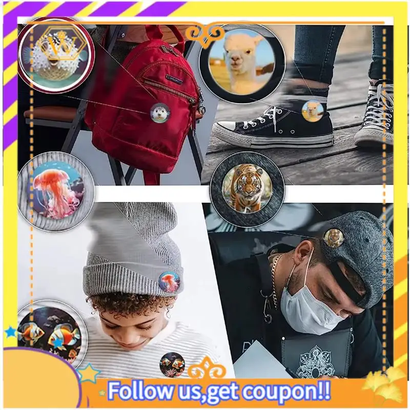 Latest-Simple Badges Button Maker Machine Button Part , DIY Pin Badge Button Press Machine 48Pcs Button Parts