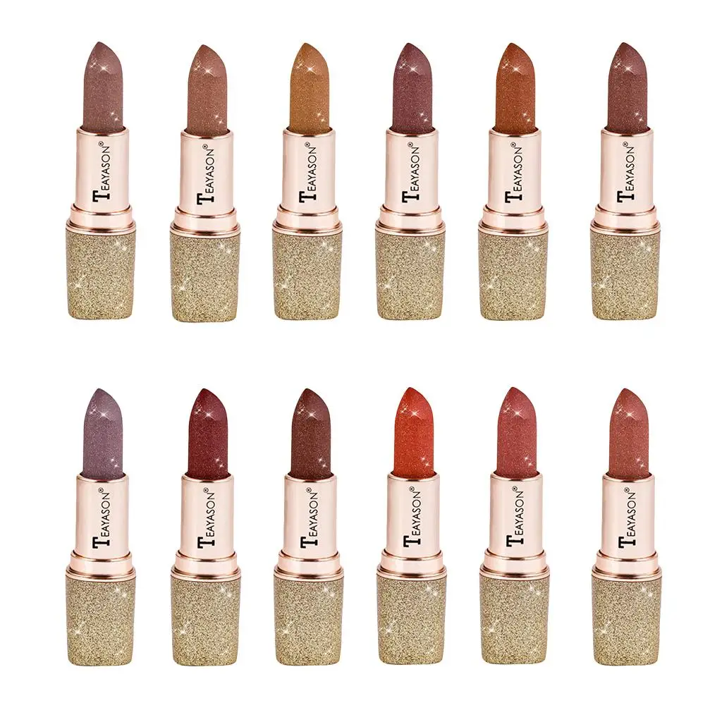 Matter Lippenstift, wasserfest, langlebig, Lippenbalsam-Set, Samt-Lippenstift für Mädchen und Frauen, für den täglichen Gebrauch