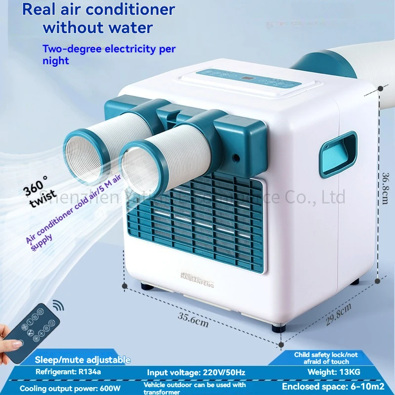 Aire acondicionado móvil para exteriores, refrigeración, instalación gratuita de camión, pequeño aire acondicionado para acampar para el hogar, para refrigeración