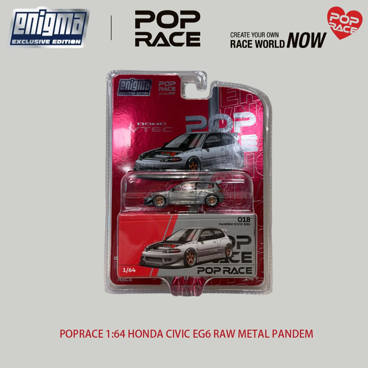 POP RACE 1:64 Blister Pack Set JDM R32 R33 Yaris EG6 RX-8 RWB997 Diecast Model Car Collection PRE009 PRE012 PRE015 PRE018 PRE019 view 5