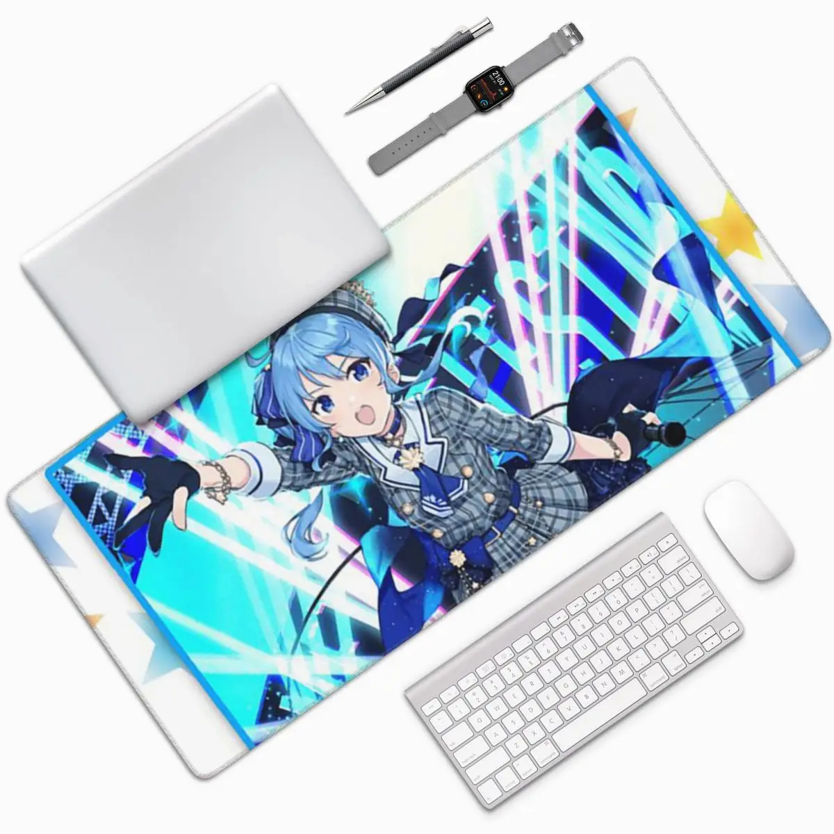 Hololives Virtual Character Live Streaming Large Mouse Pad Computer Keyboard Mouse Mat Gamer PC Desk Mat Accessories Table Mats