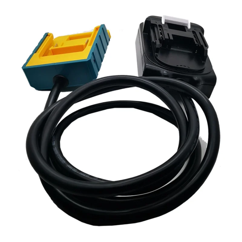 Herramienta de cable de extensión de batería, enchufe europeo, adecuado para Makita, Bosch, Milwaukee, DeWalt, baterías de litio de 18v