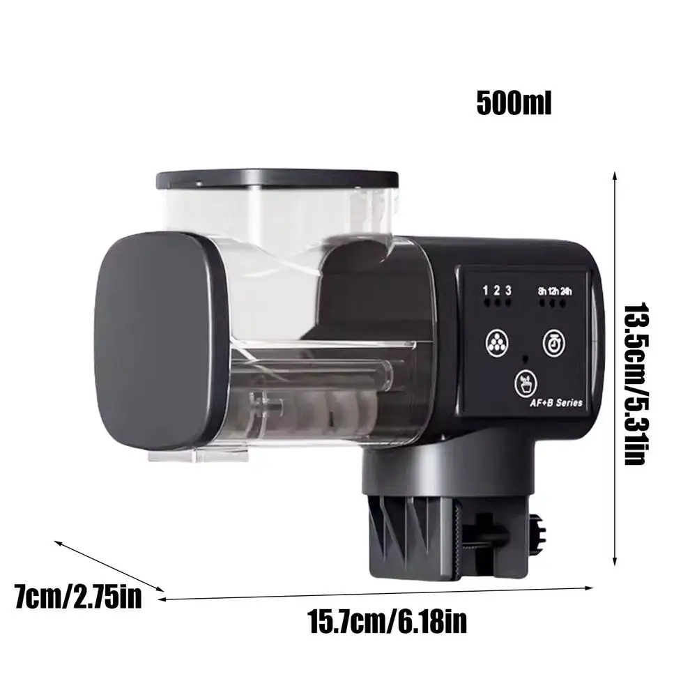 Aquarium Visvoeder Slimme, nauwkeurige voedingsdispenser Automatische aquariumvoeder voor Betta Turtle Pellet Vakantieweekenddag