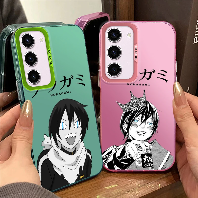 Noragami Yato Anime For Samsung Galaxy S24 S23 S22 S21 S20 FE Ultra Plus Lite 5G Fashion Colorful Silver Phone Case