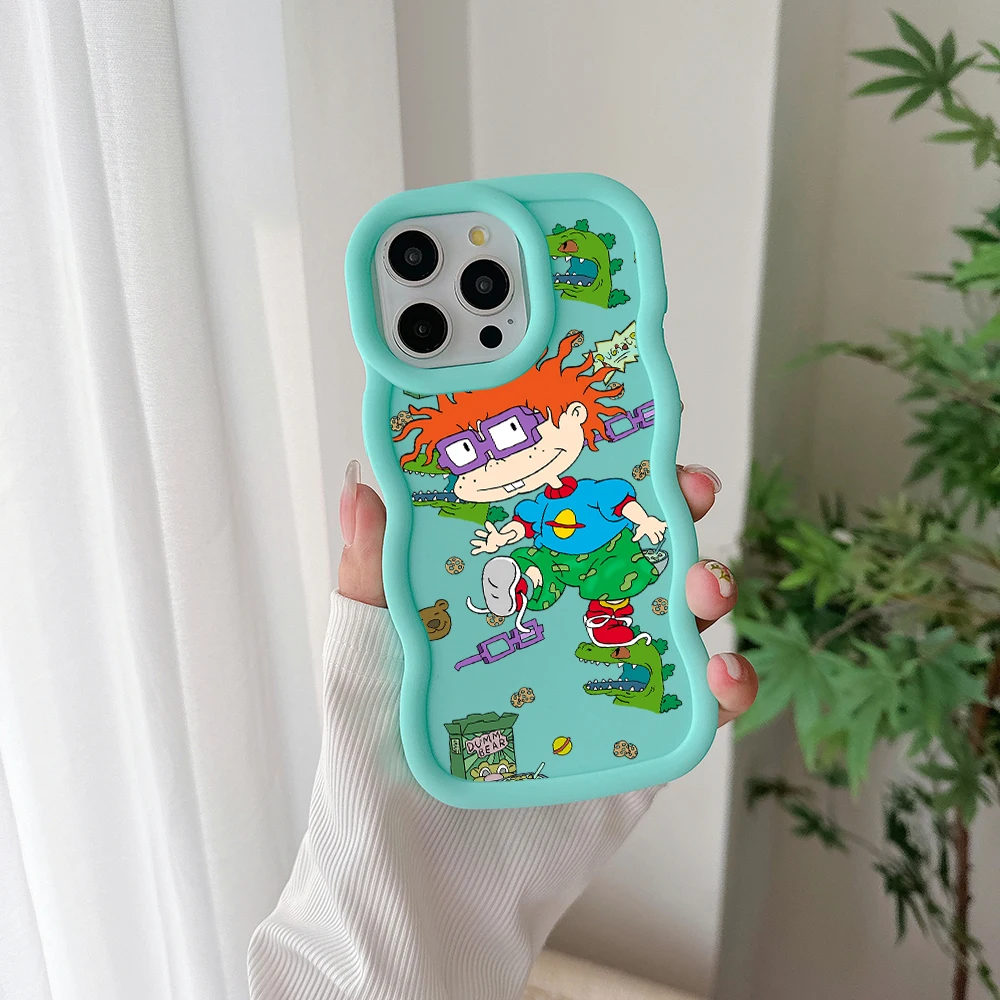 Cartoon Phone Case for OPPO A7 A9 A15 A16K A17 A31 A38 A53 A54 A55 A57 A58 A74 A76 A79 A92 A98 4G 5G Cover Funny R-Rugrats