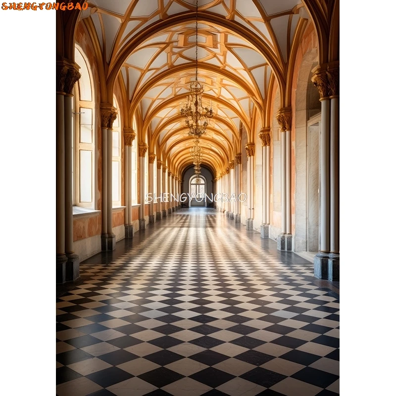 EKT-01ฉากหลังสำหรับการถ่ายภาพธีมปราสาทพระราชวังย้อนยุคโรงละครโอเปร่างานแต่งงานสไตล์ยุโรปโบสถ์ถ่ายภาพสตูดิโอ