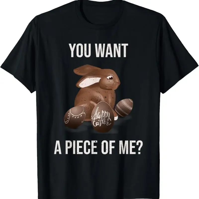 Easter T Shirt Funny Shirtns Sayings Chocolate Bunny Rabbit Meme
