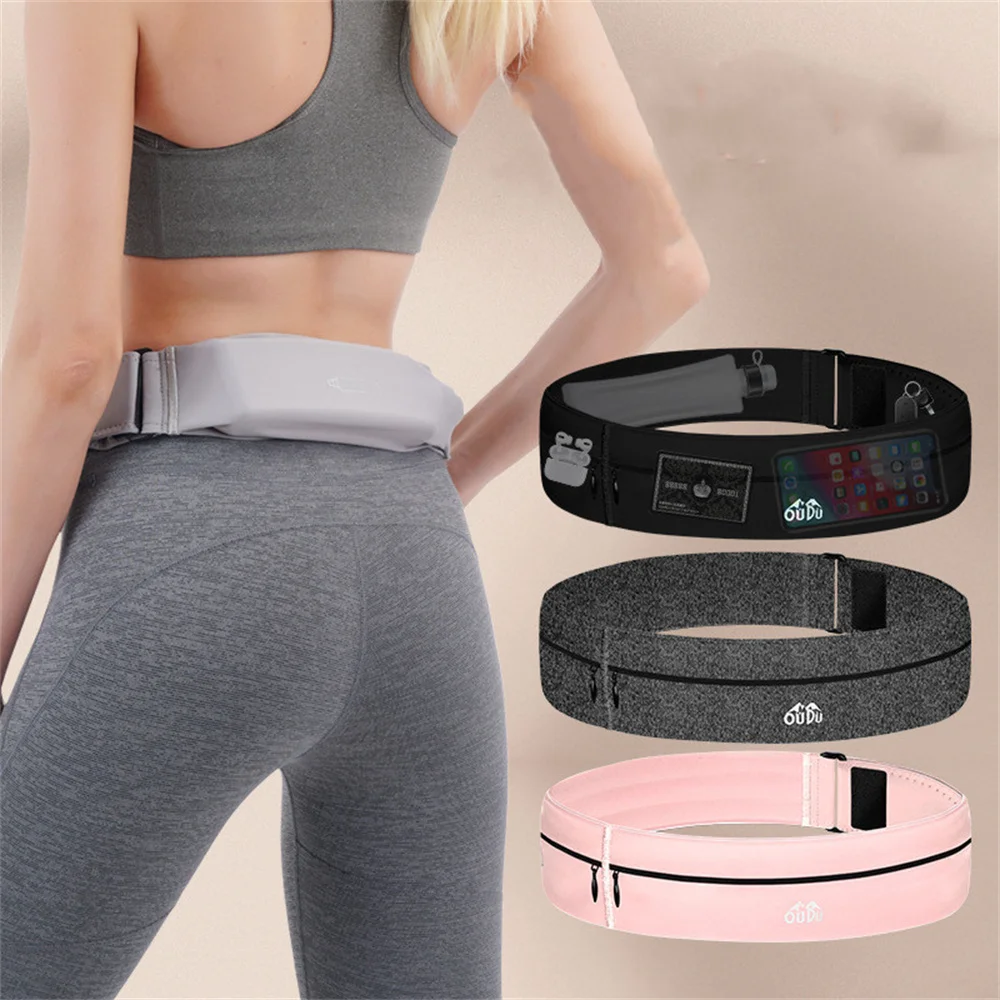 Sports Waist Pack Fanny Pack Wallet Adjustable Men Women Running Pouch Belt Portable Phone Holder Gym Bum Bag