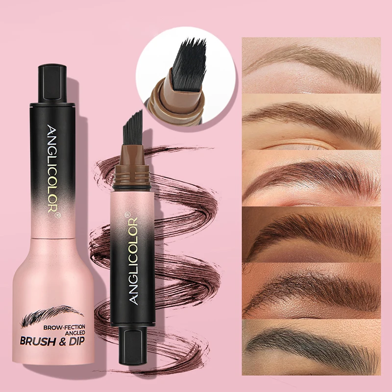 Popular Eyebrow Cream Waterproof Not Smudge Eyebrow Cream Long Lasting Color Rendering Smear-Proof Makeup Wild Eyebrow