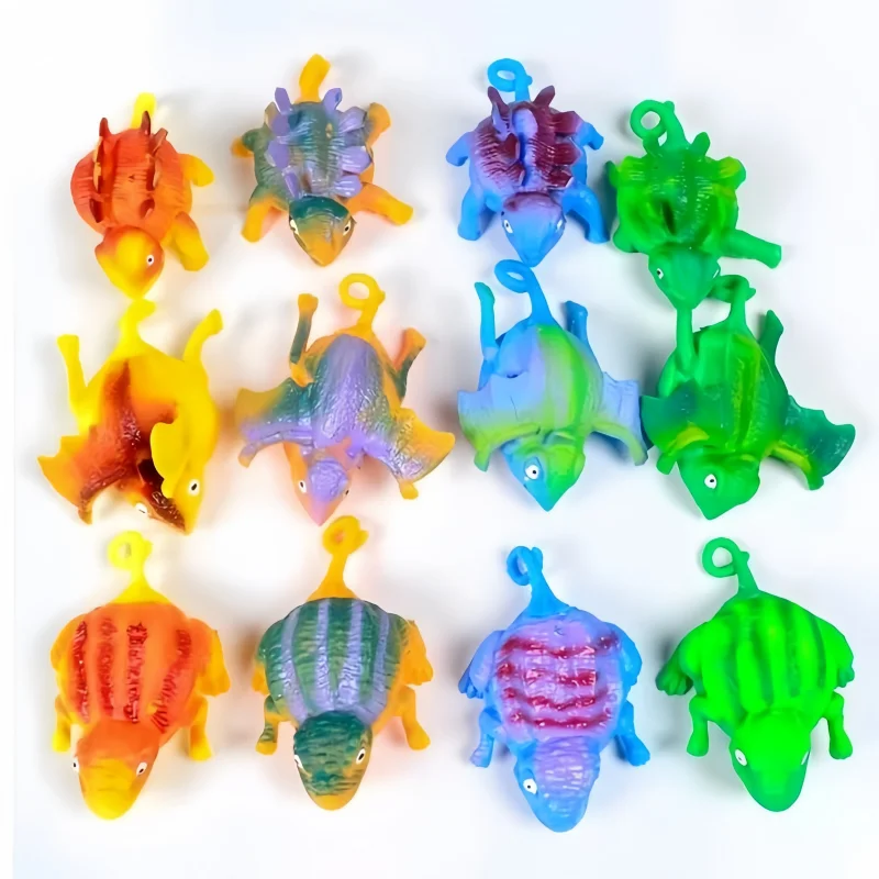 3 SZT. Zabawne Dinozaury Zwierzęta Dmuchane Piłki Antystresowe Zabawka Ściskana Miękka Piłka Balon Fidget Impreza Sport Śliczne Zabawne Gry Zabawki Prezent