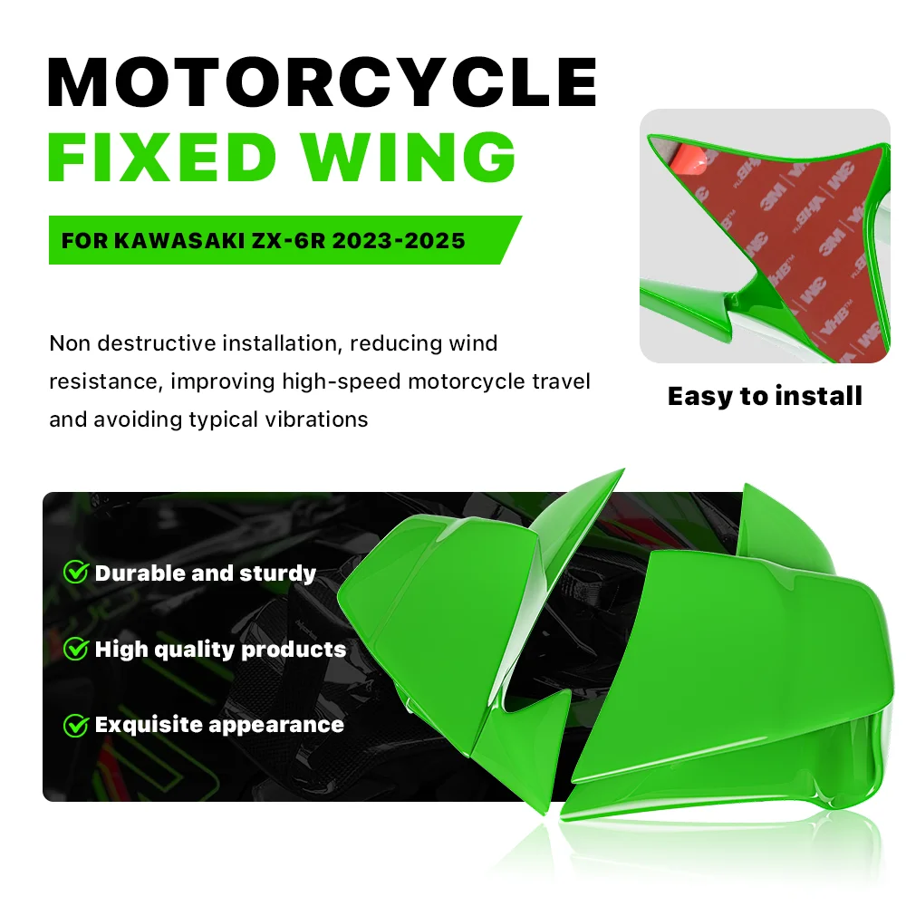 For Kawasaki green ZX 6R Ninja ZX-6R ZX636 2023-2025 Motorcycle