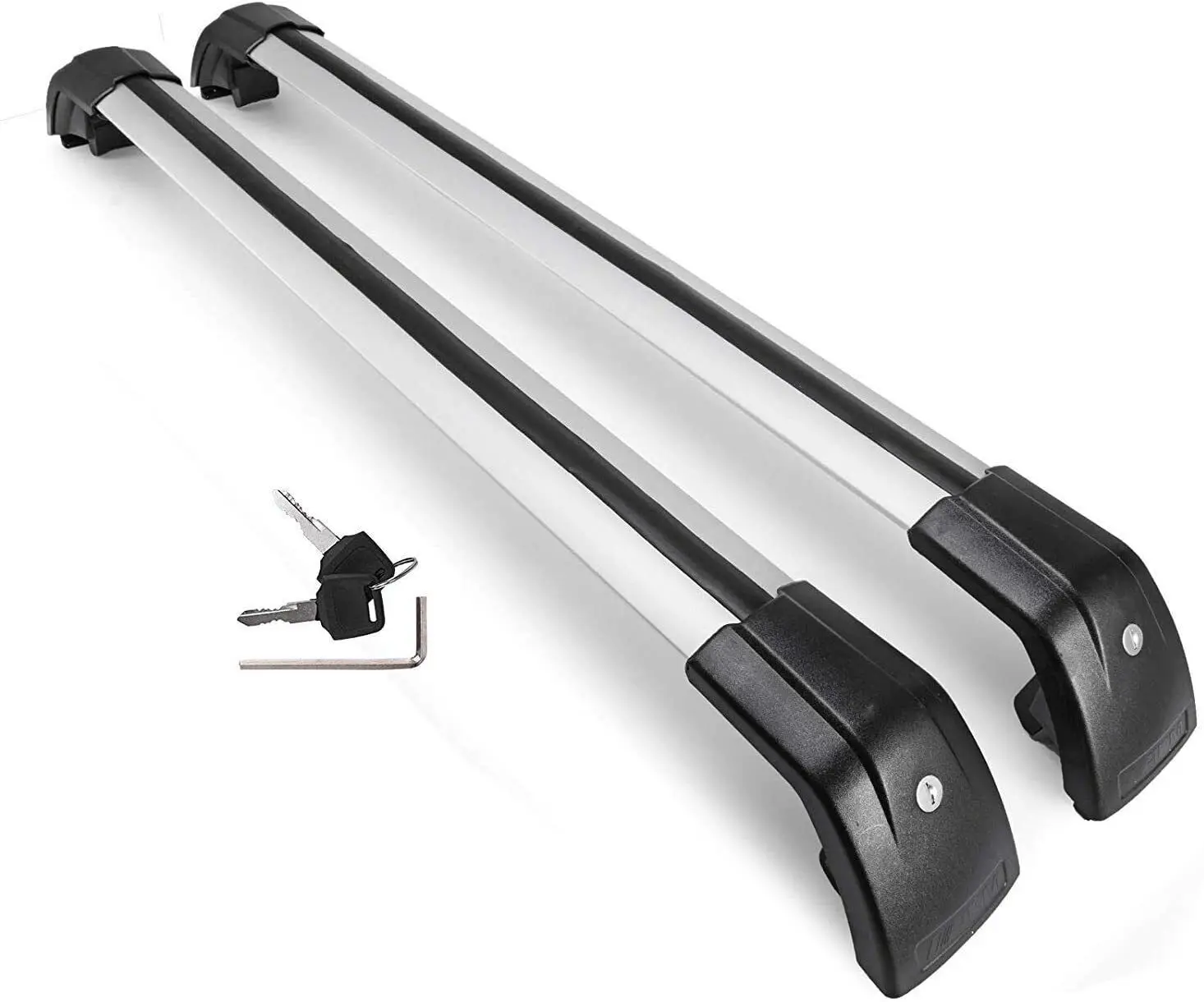 2Pcs Fit for Mazda CX-90 2023 2024 Lockable Roof Rail Rack Cross Bar Crossbar