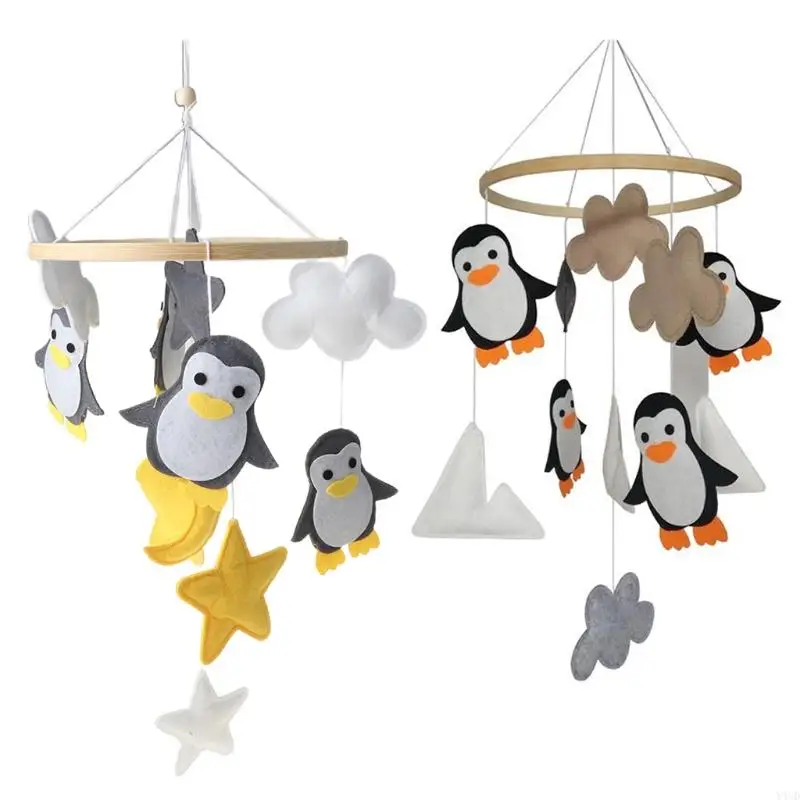 Y4ud Bird/Penguin على شكل عربة يعلق إكسسوارات الحشر