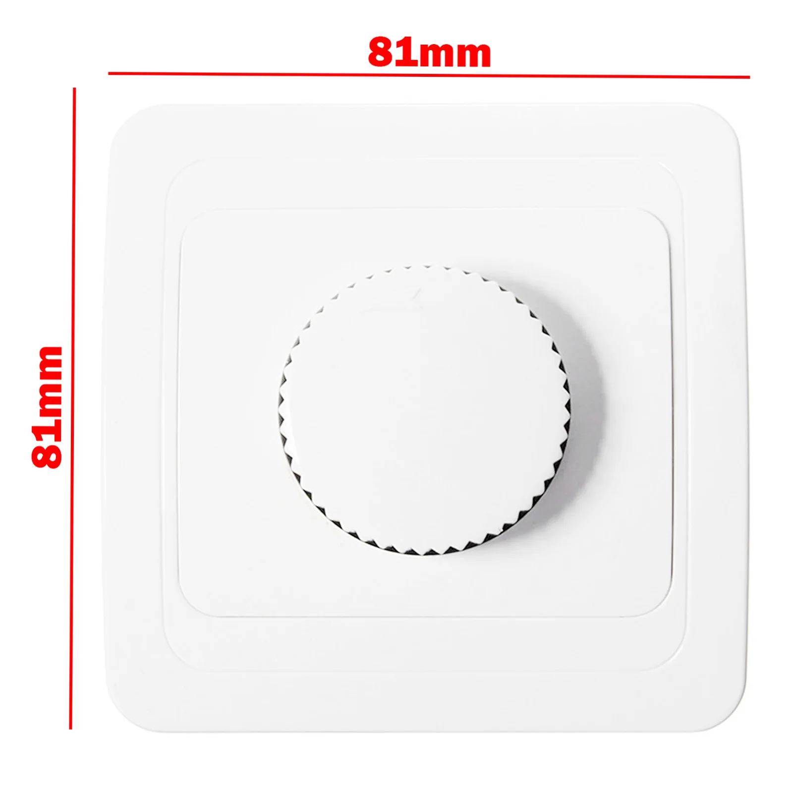 1pc Dimmer Switch LED Dimmer Drehdimmer Schalter ABS 230V 4 Bis 300W For Flush-Mounted Dimmable Lamps 81x81mm Switch Parts