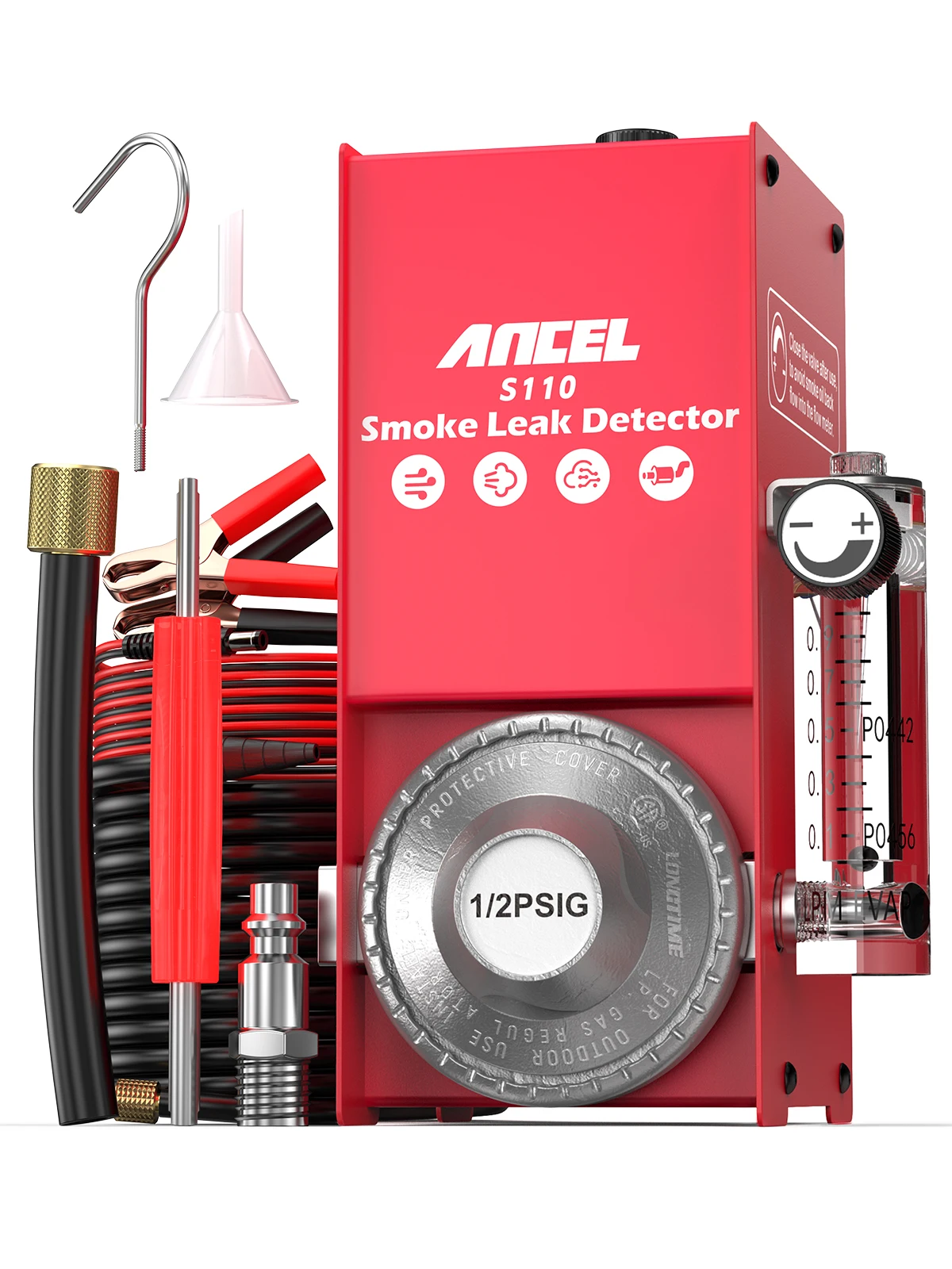 

ANCEL S110 Car Smoke Leak Detector 12V Automotive EVAP Leakage Gas Leakage Locator Oil Pipe Generator Diagnostic Tool