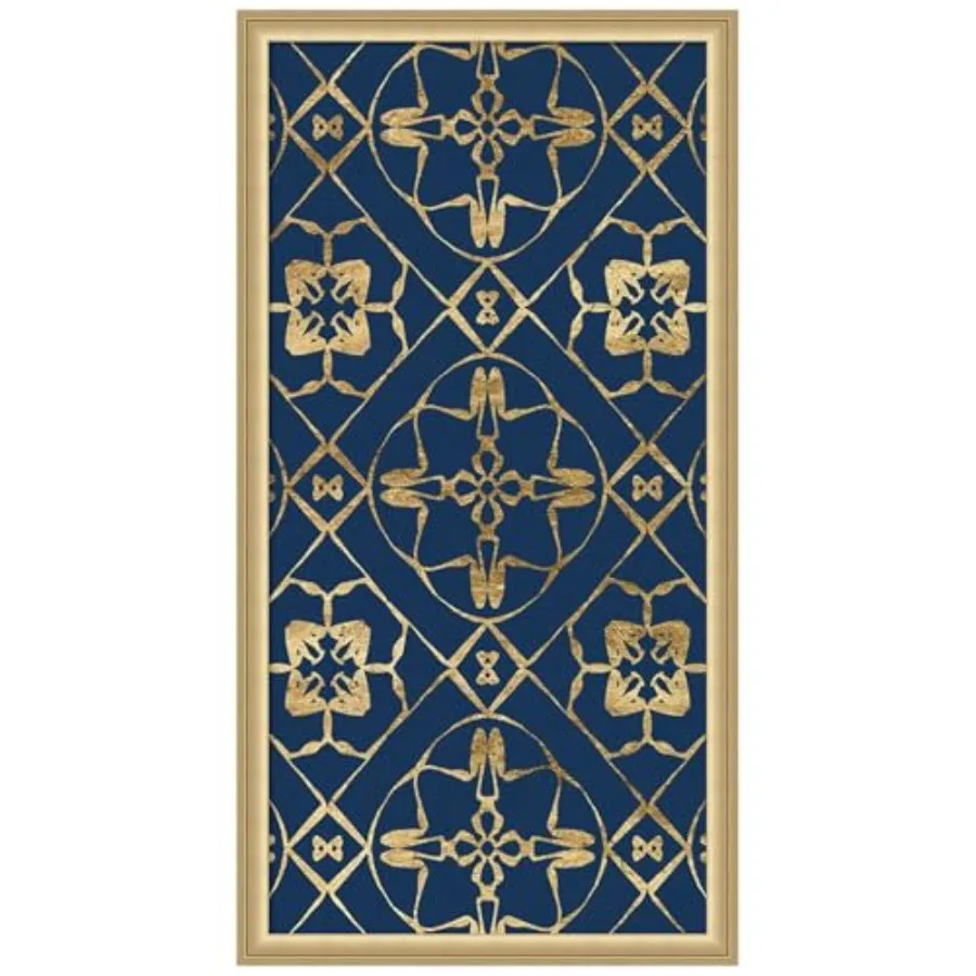 

Тканевая доска для заметок в рамке 18 x 34 с синим мотивом XIII от Алонзо Сондерса, печатная, для использования в качестве доски для визуализации целей или информационной доски.