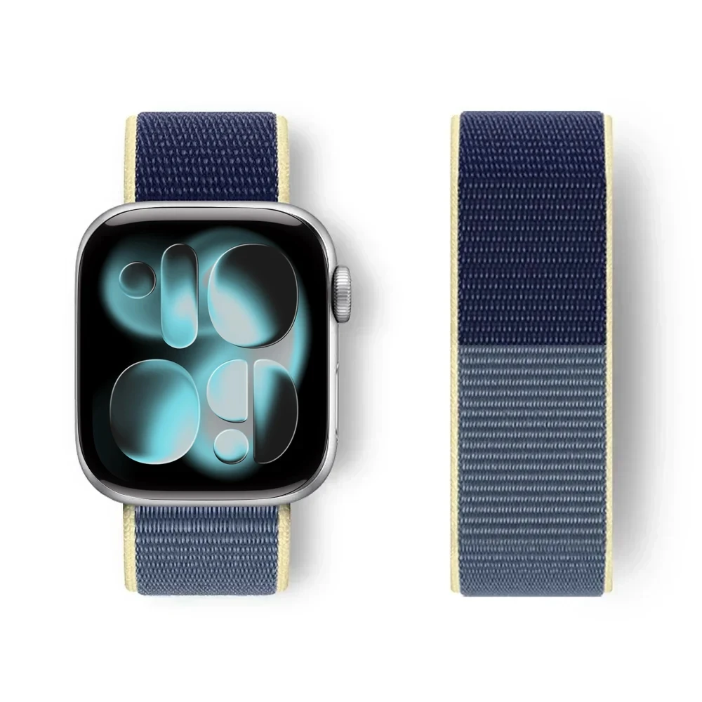 Nylon Loop Strap for Apple Watch Band 11 10 42mm 46mm 44mm 45mm Smart Bracelet for IWatch Ultra 2-3 49mm 9/8/7/6/SE/5/4 40-41mm