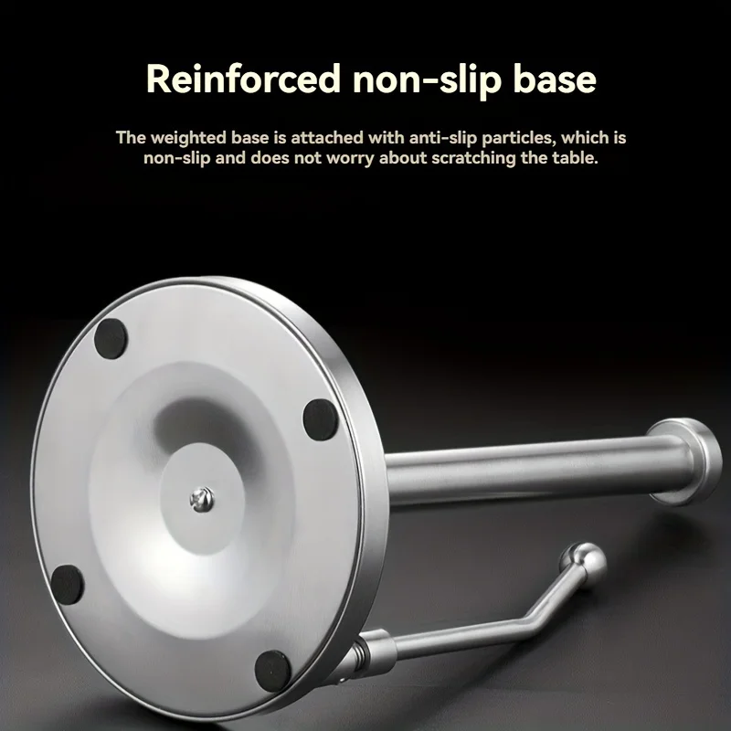 Suporte de toalha de papel de aço inoxidável suporte criativo rack de tecido de cozinha sem broca prateleira de filme aderente