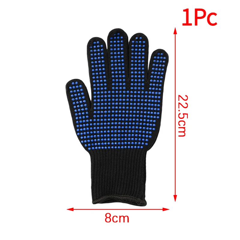 1Pc New Double-sided Hair Straightener Perm Curling Hairdressing Heat Resistant Finger Glove Hair Salon Styling Gloves‘