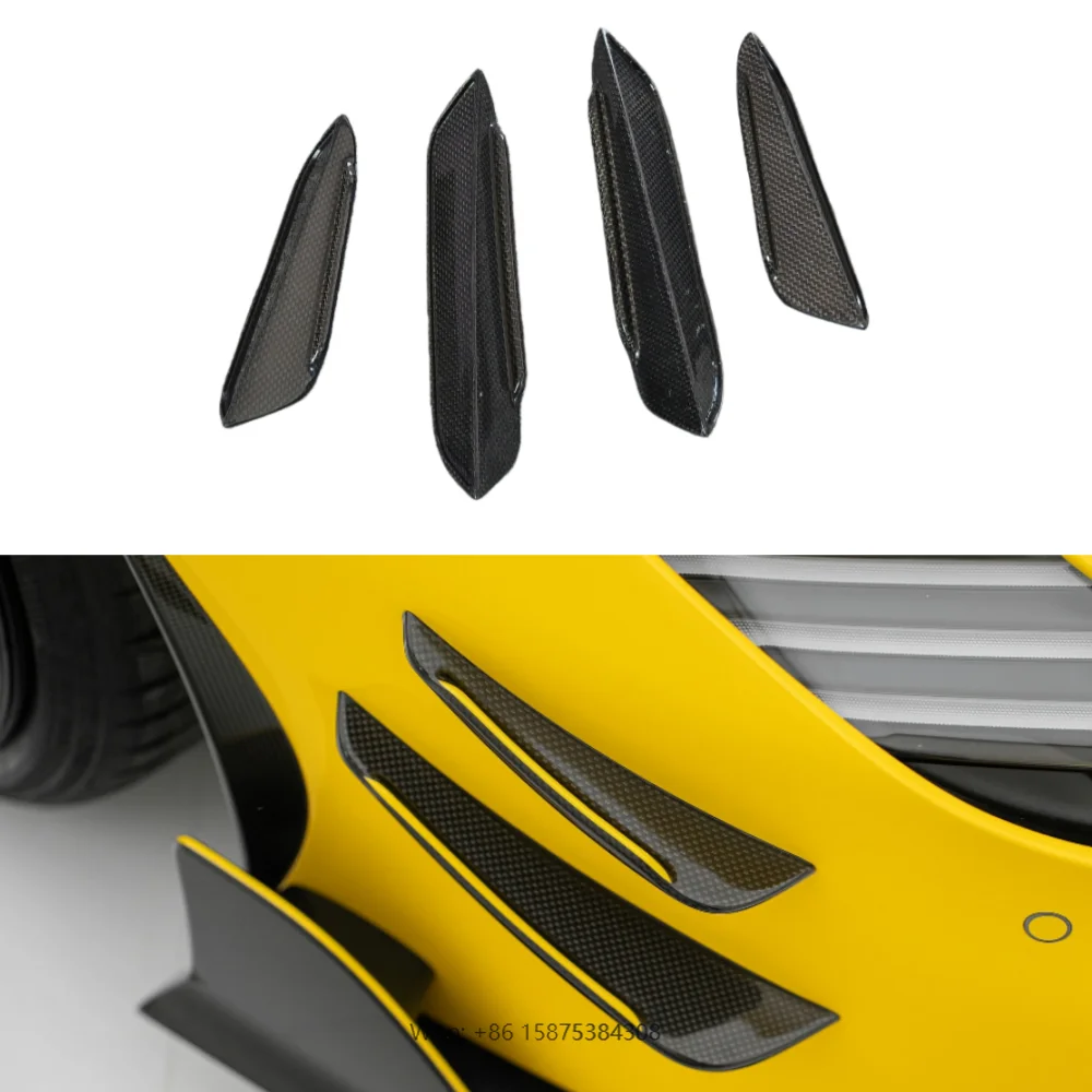 

Upgrade M-style Dry Carbon Fiber Front Bumper Wind Knife Front Bumper Decoration for SF90