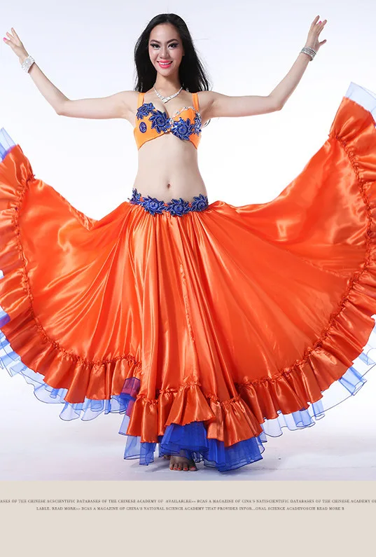 Flamenco Dress Spanish Dance Gypsy Costume Woman Waltz Ballroom Classical Competition Practice Big Swing Dancing Stage Skirt