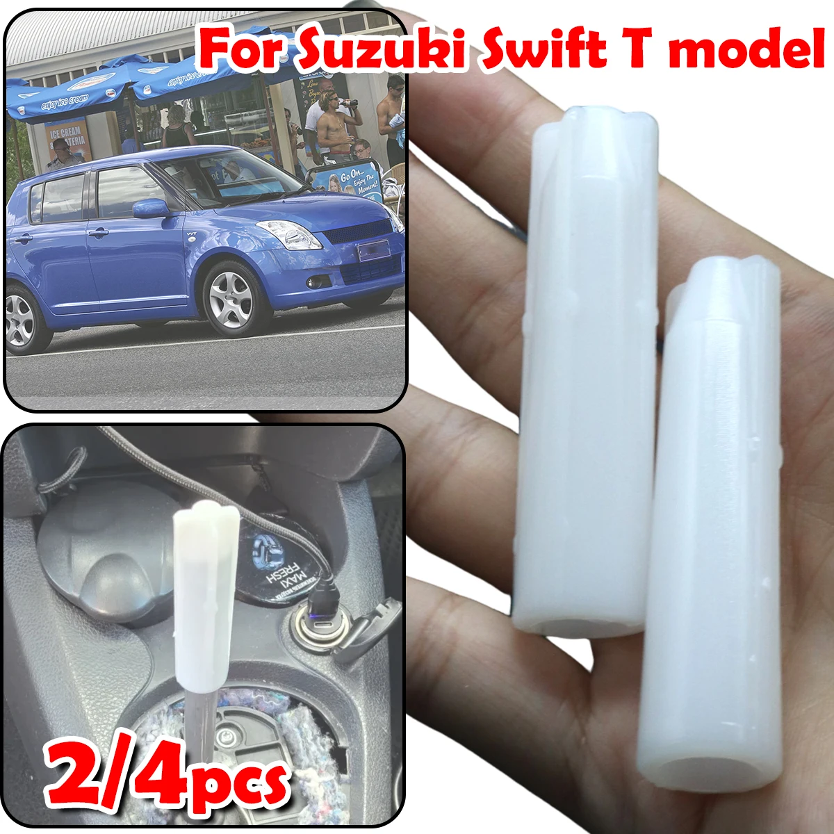 Inner Sleeve Gear Shift Knob Stick Rod Lever Pen Adapter Car Accessories For Suzuki Swift T model For Renault Dacia Nissan Opel