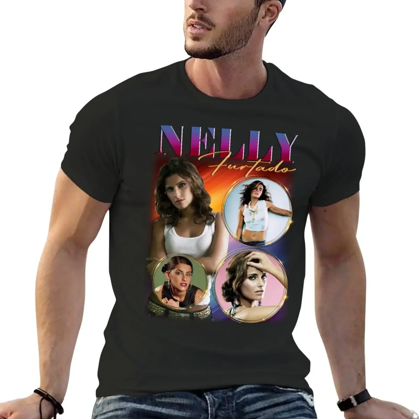 

N.Furtado T-Shirt summer top graphic shirts anime t shirts anime figures mens graphic t-shirts big and tall