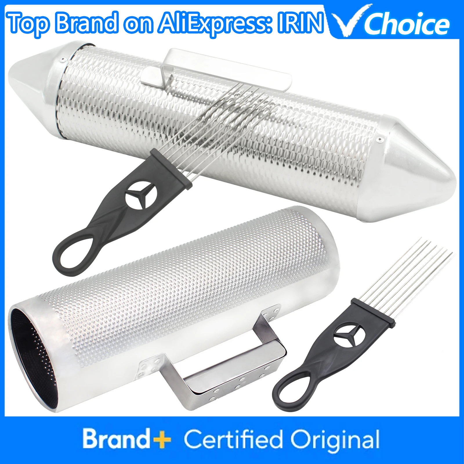 

IRIN Metal Guiro Instrument with Scraper, Metal Guiro Shaker, Shaker Musical Instruments, Percussion Instrument Training Tool