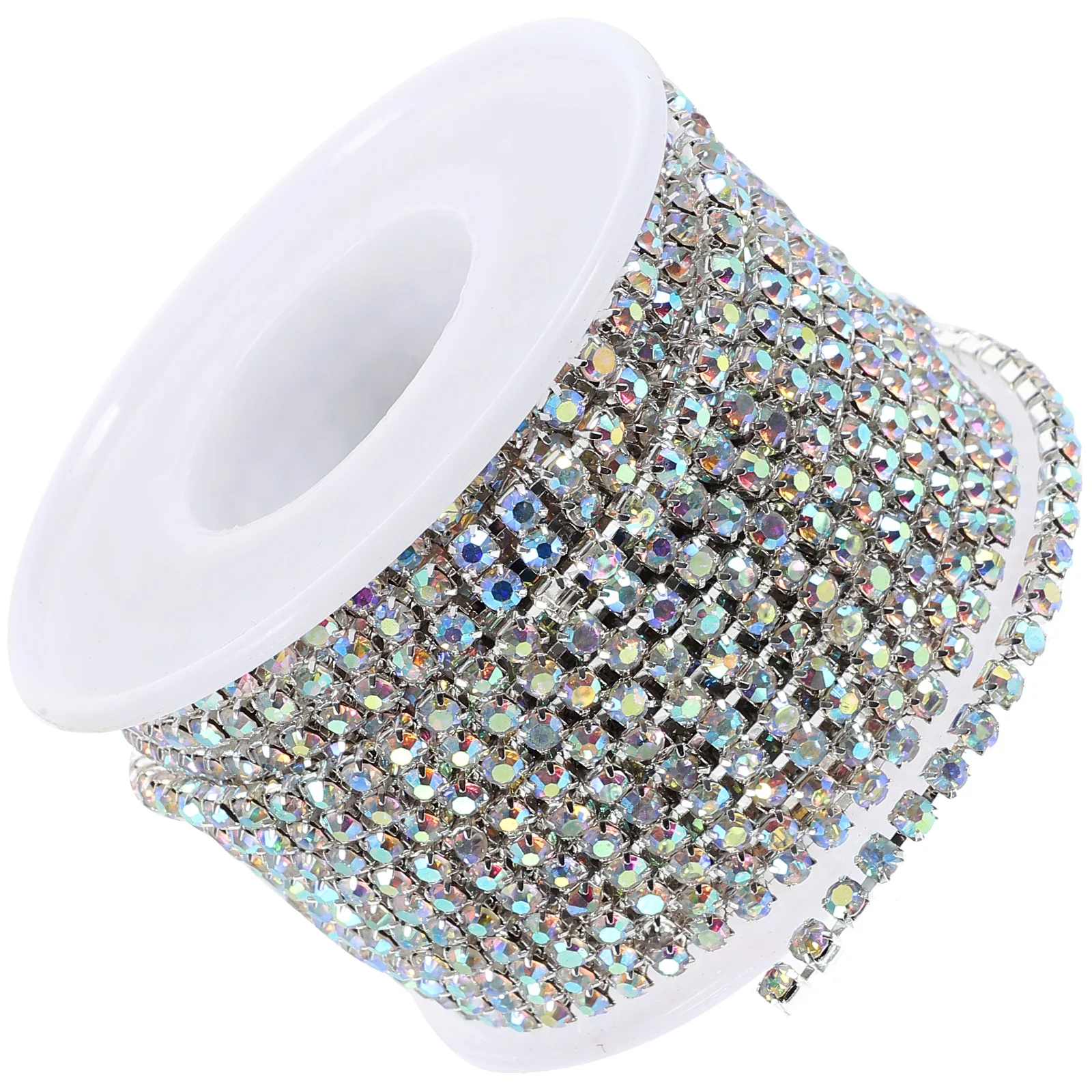 

Exquisite Rhinestone Chain 10Meter Roll Craft Chain Accessory Gold Base Decor For Clothing Accessories Wedding