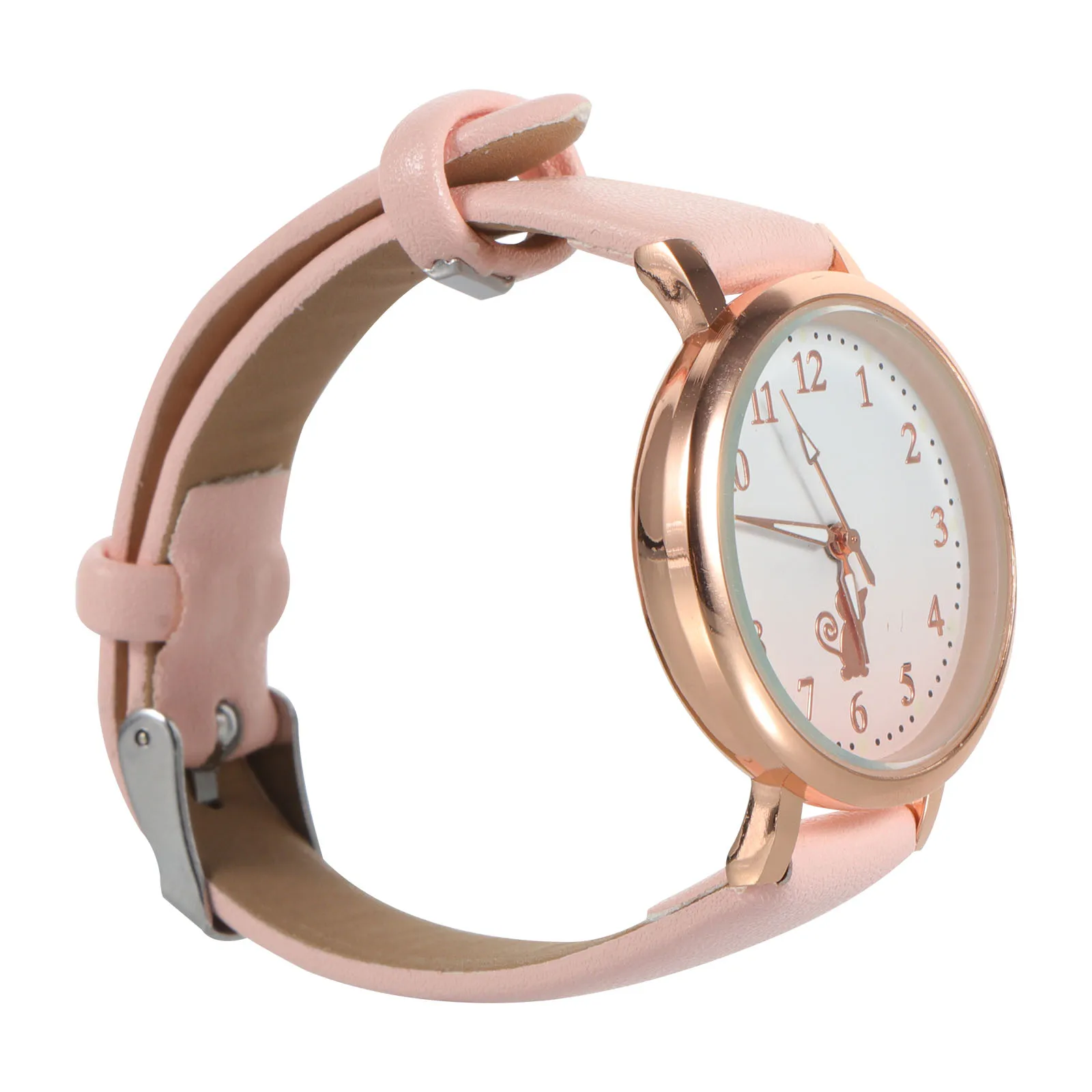 

Watch Luminous Pointers Simple Stylish Casual Wrist Watch PU Band Comfortable Student Suitable Daily Use