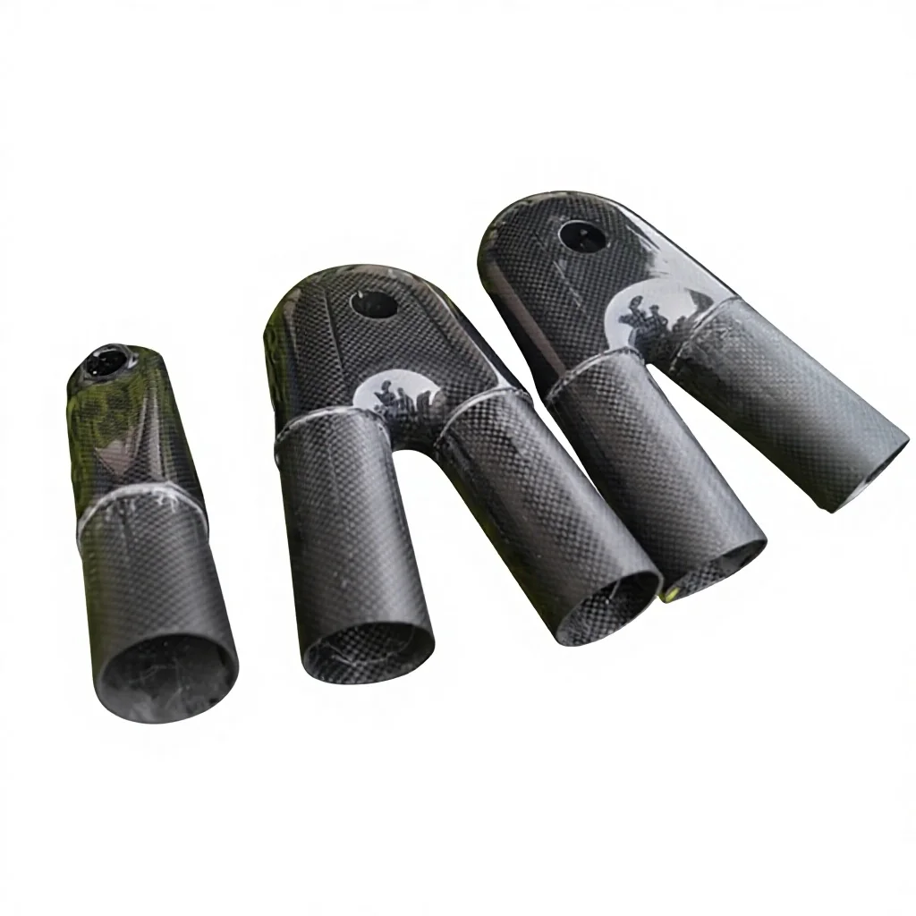 Commercial Carbon Fiber Y-Shaped Connector | 10mm Thickness Customizable Dimensions | Factory Direct Bulk Supply For Marine